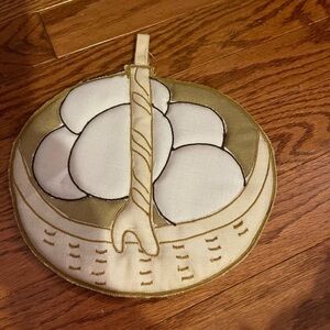 Vintage 1980 W-C Imports Eggs in a Basket Pot Holder